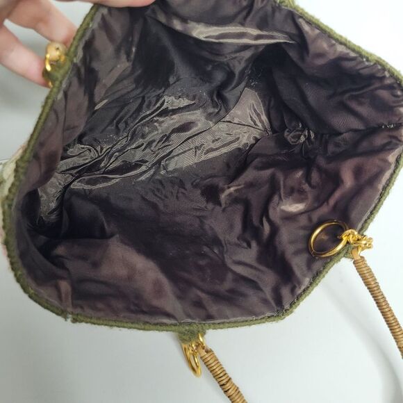 Retro Cardinal Owl Needle Point Cross Stitch Patchwork Quirky Tote Bag - Picture 8 of 8